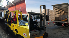 Slika: PRVA ISPORUKA PAKETA HRANE U PROJEKTU ZAJEDNO ZA ZAGREPČAN(K)E